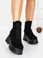 Ghete Dama cu Platforma 58WL31 BLACK | MEI