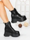 Ghete Dama cu Platforma 58WL31 BLACK | MEI