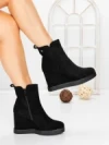 Ghete Dama cu Platforma 5AH51 BLACK | MEI