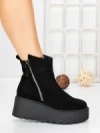 Ghete Dama cu Platforma 5AH56 BLACK | MEI