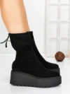 Ghete Dama cu Platforma 5AH57 BLACK | MEI