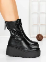 Ghete Dama cu Platforma 5AH57 BLACK | MEI