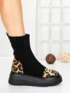 Ghete Dama cu Platforma 5AH58 BLACK | MEI