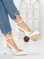 Pantofi Stiletto 5DC26 WHITE | MEI