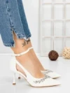 Pantofi Stiletto 5DC26 WHITE | MEI