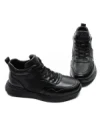Ghete Barbati din piele naturala 5786 BLACK | ADVANCER