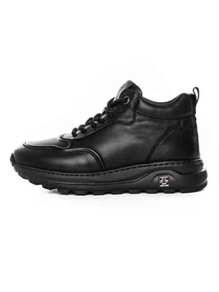 Ghete Barbati din piele naturala 6908 BLACK | ADVANCER