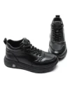 Ghete Barbati din piele naturala 6908 BLACK | ADVANCER