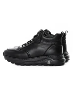 Ghete Barbati din piele naturala 6908 BLACK | ADVANCER