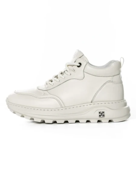 Ghete Barbati din piele naturala 6908 WHITE | ADVANCER