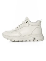 Ghete Barbati din piele naturala 6908 WHITE | ADVANCER