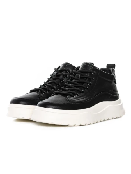 Ghete Barbati din piele naturala 7793 BLACK | ADVANCER