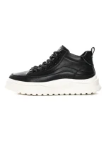 Ghete Barbati din piele naturala 7793 BLACK | ADVANCER