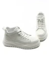 Ghete Barbati din piele naturala 7793 WHITE | ADVANCER