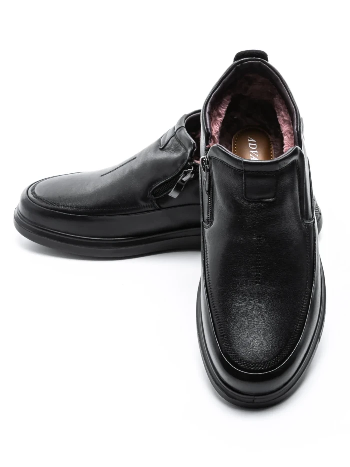 Ghete Barbati din piele naturala 565M011 BLACK | ADVANCER