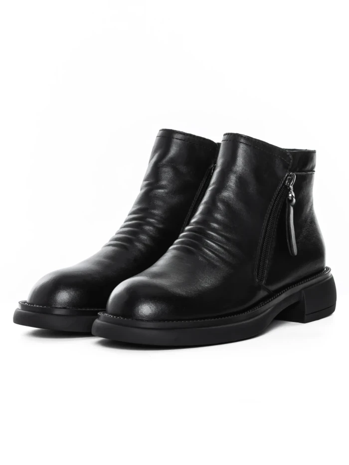 Ghete Dama din piele naturala 9A819 BLACK | ADVANCER