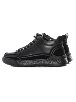 Ghete Barbati din piele naturala 88805 BLACK | ADVANCER