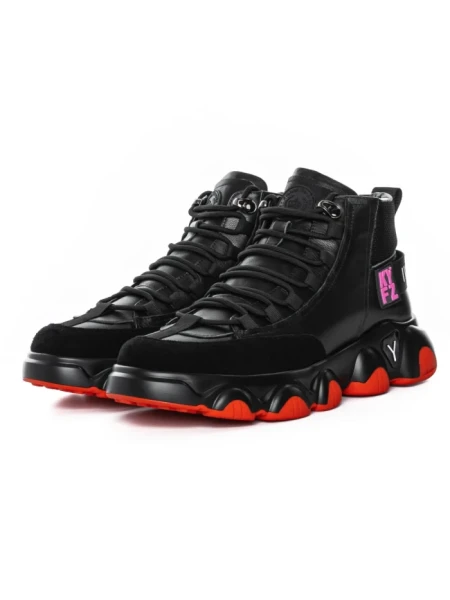 Ghete Barbati din piele naturala 1006-1 BLACK | ADVANCER