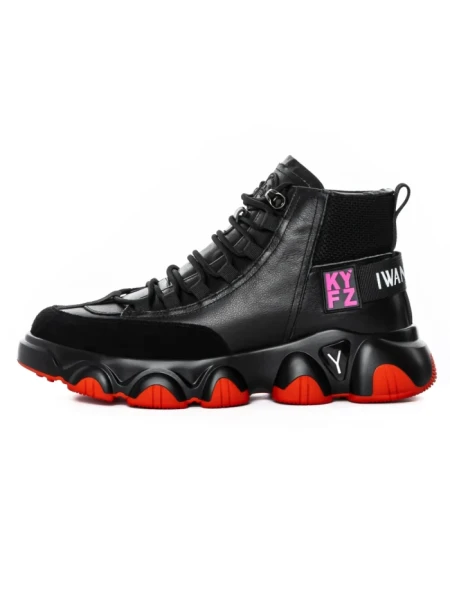 Ghete Barbati din piele naturala 1006-1 BLACK | ADVANCER