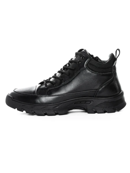 Ghete Barbati din piele naturala 7797 BLACK | ADVANCER
