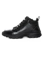 Ghete Barbati din piele naturala 7797 BLACK | ADVANCER