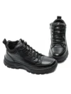 Ghete Barbati din piele naturala 7797 BLACK | ADVANCER