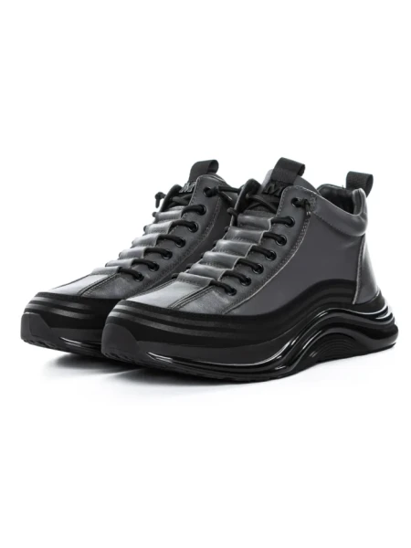 Ghete Barbati din piele naturala M668 GREY | ADVANCER