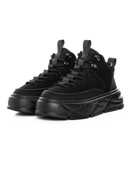 Ghete Barbati din piele naturala 88860 BLACK | ADVANCER