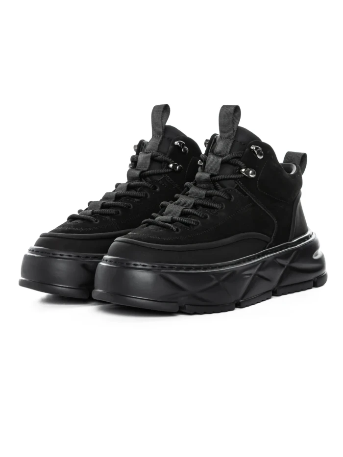 Ghete Barbati din piele naturala 88860 BLACK | ADVANCER