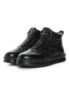 Ghete Barbati din piele naturala 88130 BLACK | ADVANCER