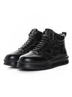 Ghete Barbati din piele naturala 88130 BLACK | ADVANCER