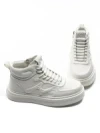 Ghete Barbati din piele naturala 88130 WHITE | ADVANCER