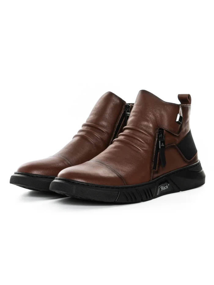Ghete Barbati din piele naturala HJNH-04 BROWN | ADVANCER