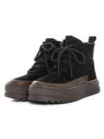Ghete Dama din piele naturala 8910 BLACK | ADVANCER