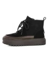 Ghete Dama din piele naturala 8910 BLACK | ADVANCER