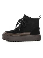 Ghete Dama din piele naturala 8910 BLACK | ADVANCER