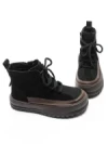 Ghete Dama din piele naturala 8910 BLACK | ADVANCER