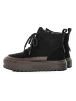 Ghete Dama din piele naturala 8910 BLACK | ADVANCER