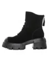 Ghete Dama din piele naturala D28-3F BLACK | ADVANCER