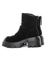 Ghete Dama din piele naturala D28-3F BLACK | ADVANCER