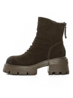 Ghete Dama din piele naturala D28-3F KHAKI | ADVANCER