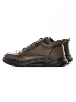 Ghete Barbati din piele naturala 919088-F KHAKI | ADVANCER