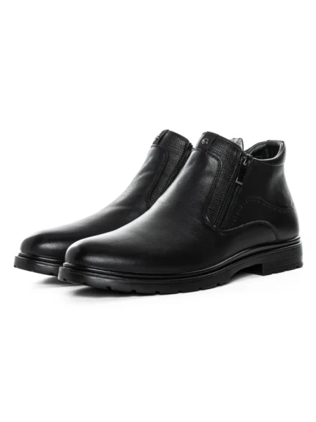 Ghete Barbati din piele naturala L225311 BLACK | ADVANCER