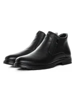Ghete Barbati din piele naturala L225311 BLACK | ADVANCER