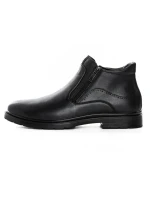 Ghete Barbati din piele naturala L225311 BLACK | ADVANCER