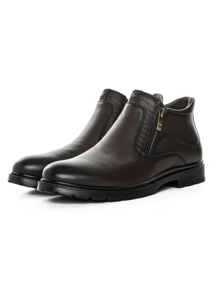 Ghete Barbati din piele naturala L225311 BROWN | ADVANCER
