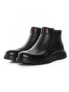 Ghete Barbati din piele naturala L52681 BLACK | MELS