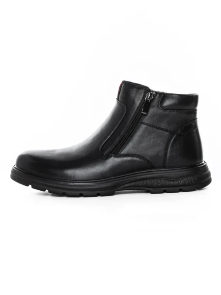 Ghete Barbati din piele naturala L52681 BLACK | MELS