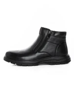 Ghete Barbati din piele naturala L52681 BLACK | MELS
