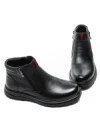 Ghete Barbati din piele naturala L52681 BLACK | MELS